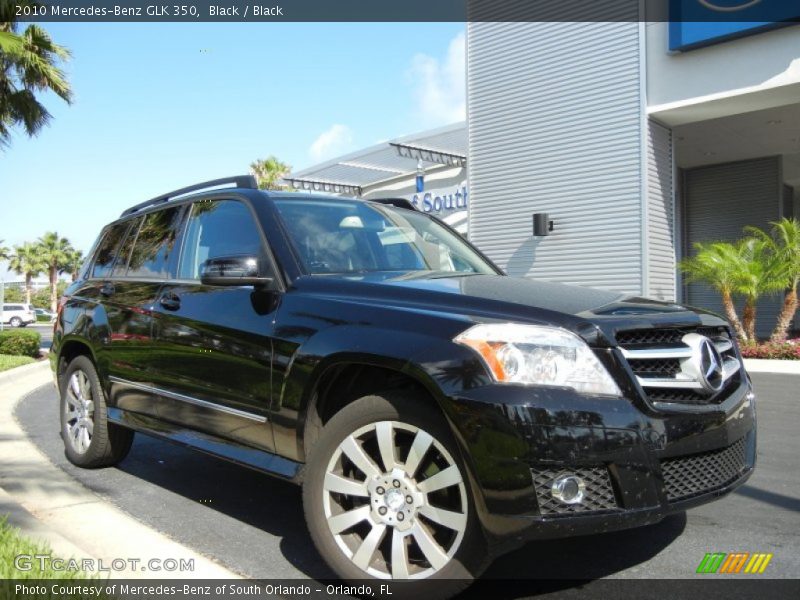 Black / Black 2010 Mercedes-Benz GLK 350