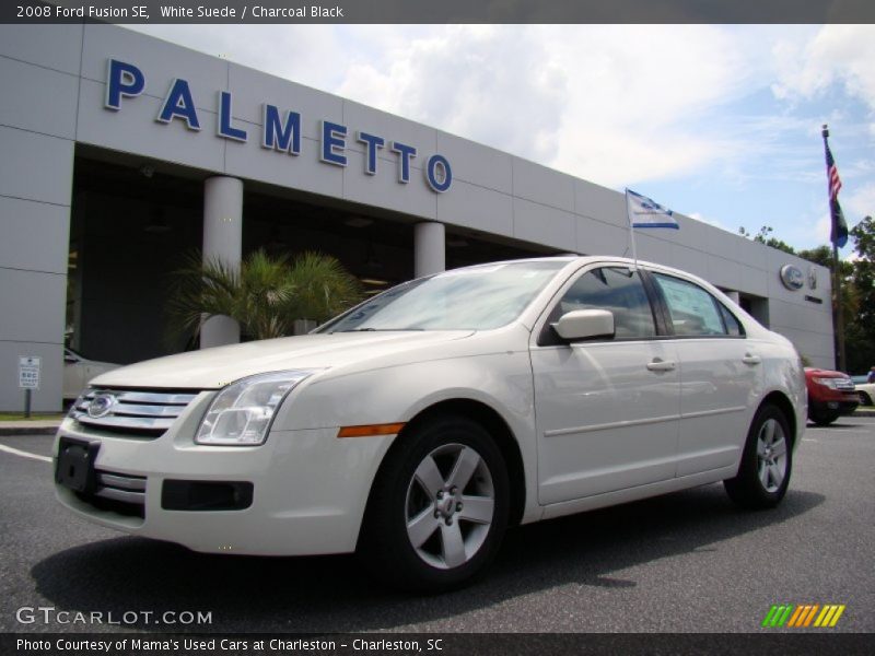 White Suede / Charcoal Black 2008 Ford Fusion SE