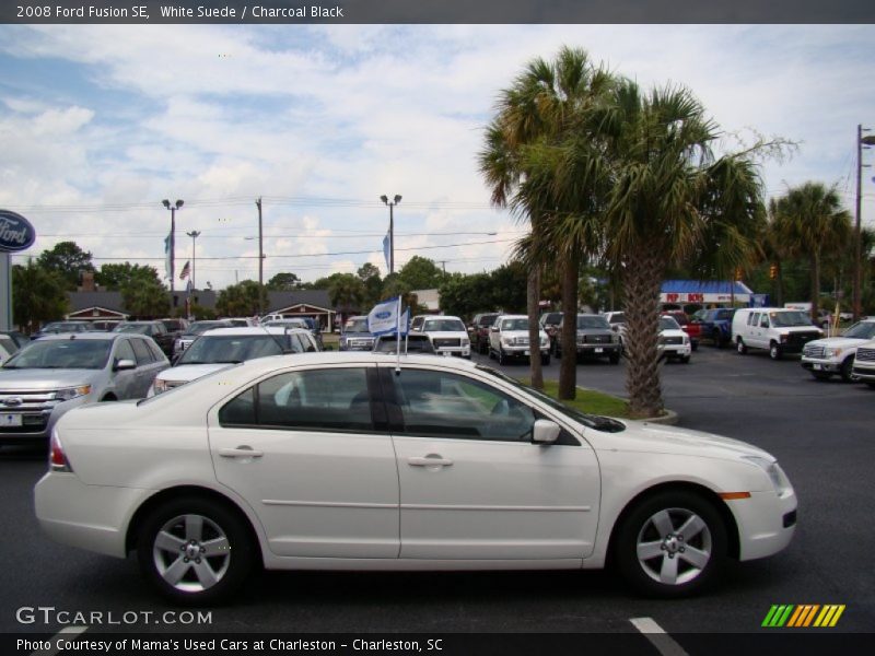 White Suede / Charcoal Black 2008 Ford Fusion SE