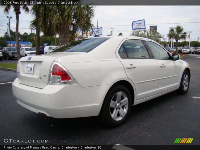 White Suede / Charcoal Black 2008 Ford Fusion SE