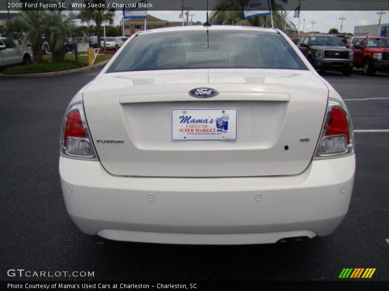 White Suede / Charcoal Black 2008 Ford Fusion SE