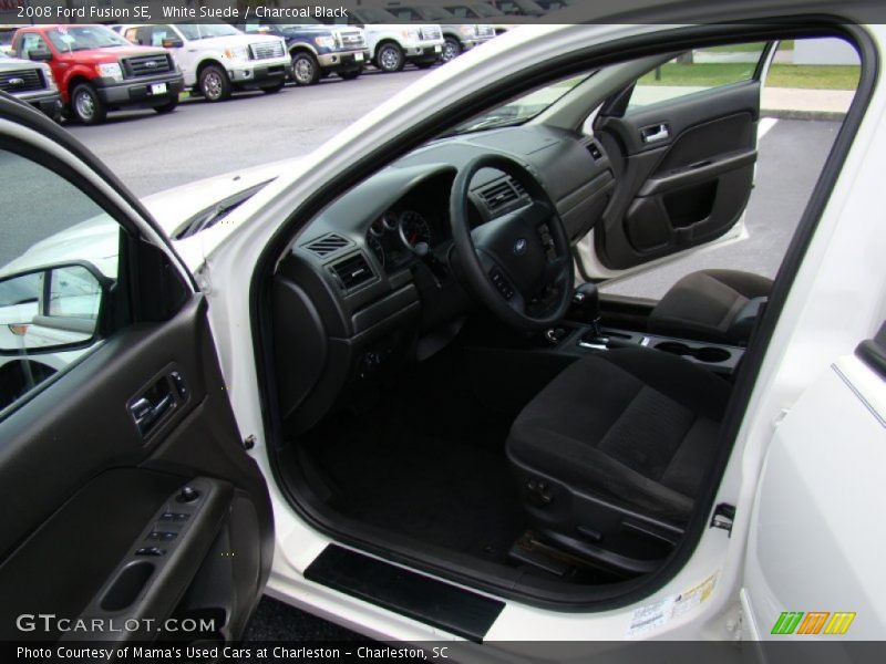 White Suede / Charcoal Black 2008 Ford Fusion SE