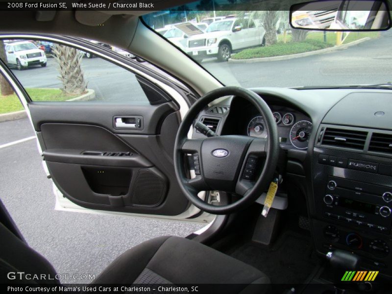 White Suede / Charcoal Black 2008 Ford Fusion SE