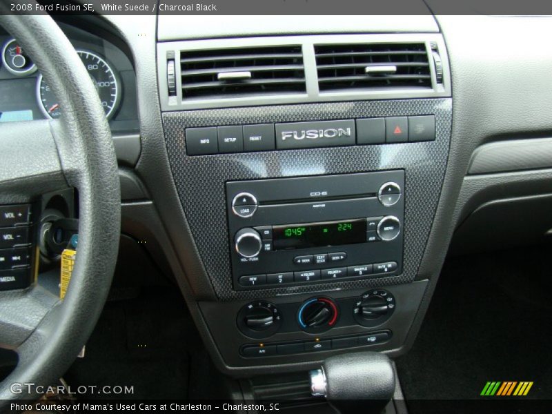 White Suede / Charcoal Black 2008 Ford Fusion SE