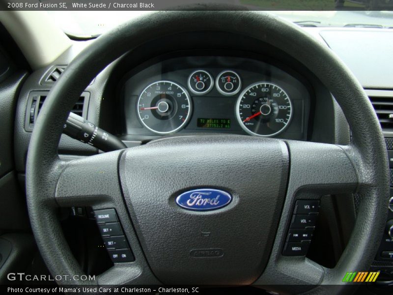 White Suede / Charcoal Black 2008 Ford Fusion SE