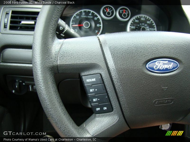 White Suede / Charcoal Black 2008 Ford Fusion SE