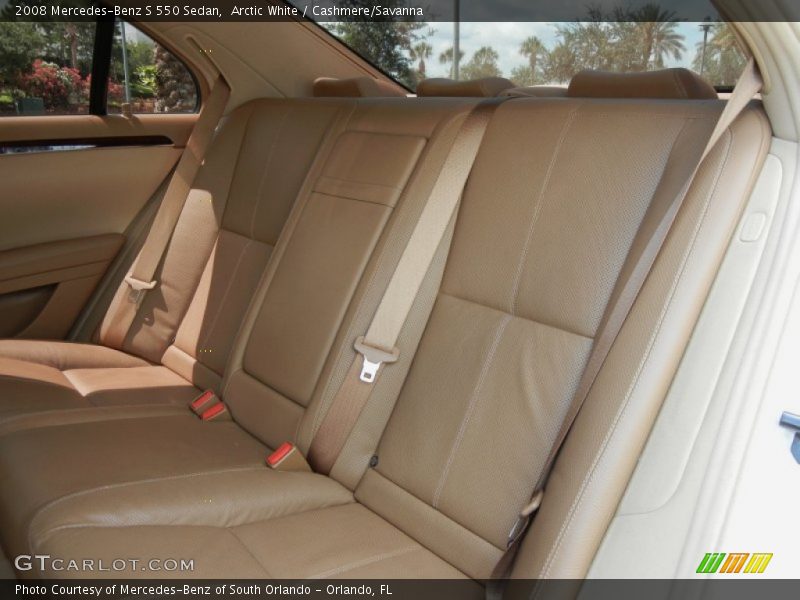 Arctic White / Cashmere/Savanna 2008 Mercedes-Benz S 550 Sedan