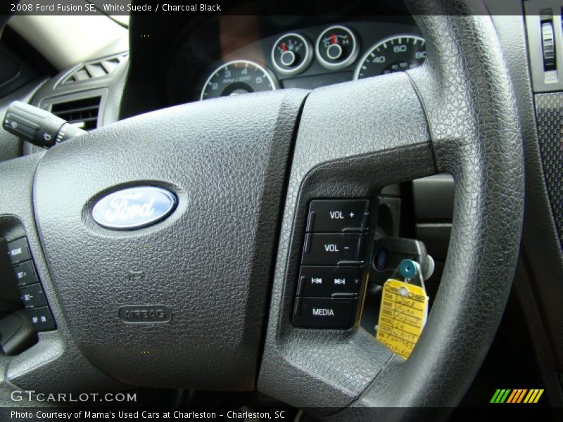 White Suede / Charcoal Black 2008 Ford Fusion SE
