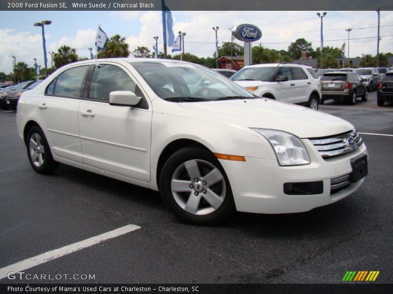White Suede / Charcoal Black 2008 Ford Fusion SE
