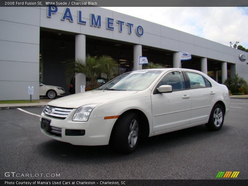 White Suede / Charcoal Black 2008 Ford Fusion SE