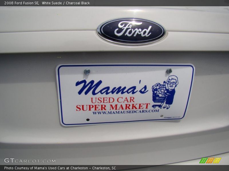 White Suede / Charcoal Black 2008 Ford Fusion SE