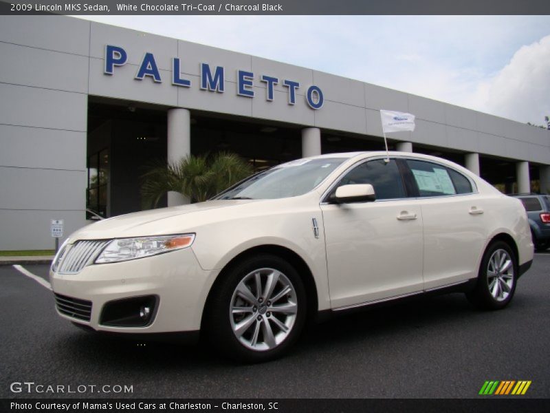 White Chocolate Tri-Coat / Charcoal Black 2009 Lincoln MKS Sedan