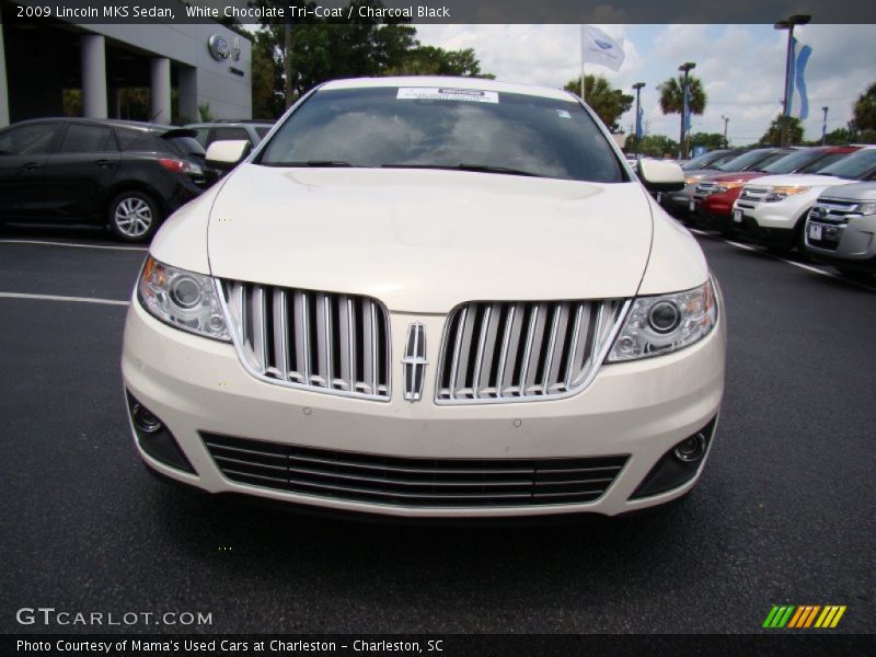 White Chocolate Tri-Coat / Charcoal Black 2009 Lincoln MKS Sedan