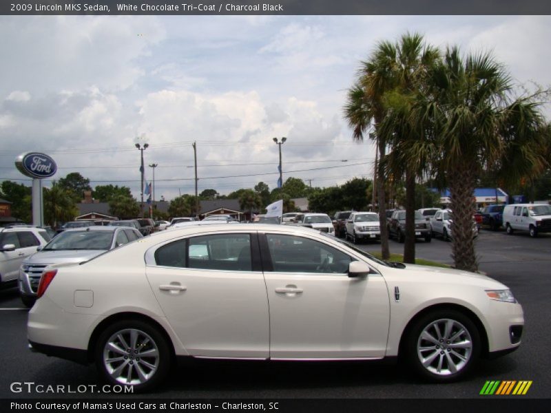 White Chocolate Tri-Coat / Charcoal Black 2009 Lincoln MKS Sedan