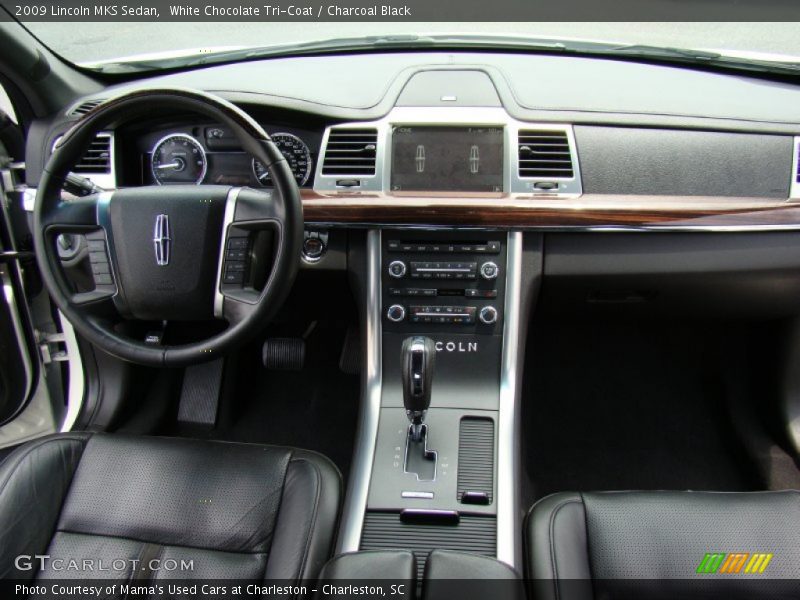 White Chocolate Tri-Coat / Charcoal Black 2009 Lincoln MKS Sedan