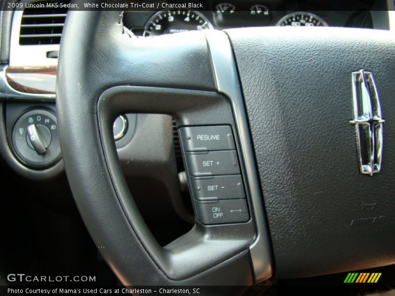 White Chocolate Tri-Coat / Charcoal Black 2009 Lincoln MKS Sedan
