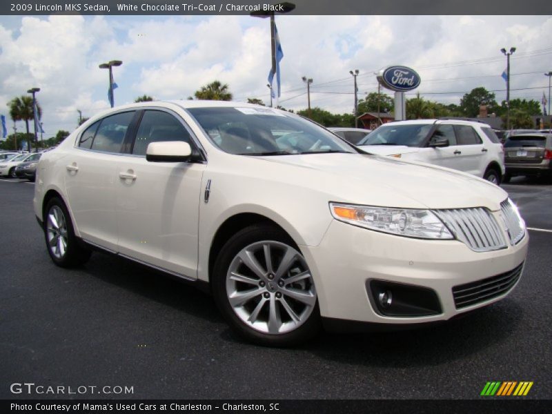 White Chocolate Tri-Coat / Charcoal Black 2009 Lincoln MKS Sedan