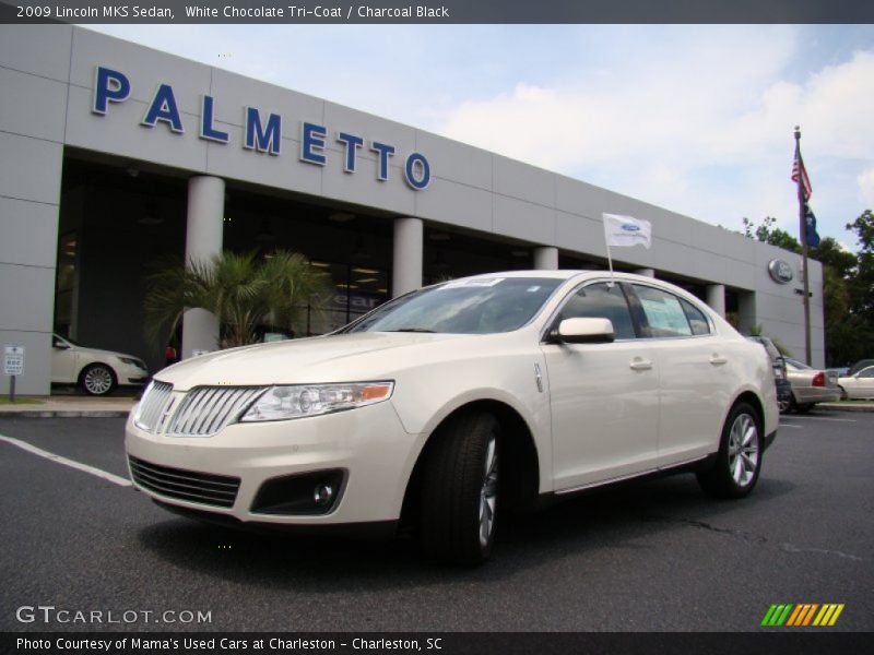 White Chocolate Tri-Coat / Charcoal Black 2009 Lincoln MKS Sedan