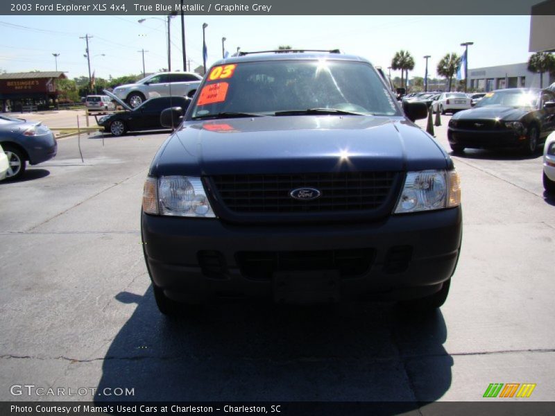 True Blue Metallic / Graphite Grey 2003 Ford Explorer XLS 4x4