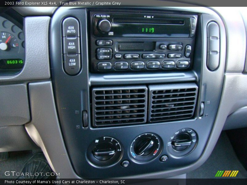 True Blue Metallic / Graphite Grey 2003 Ford Explorer XLS 4x4