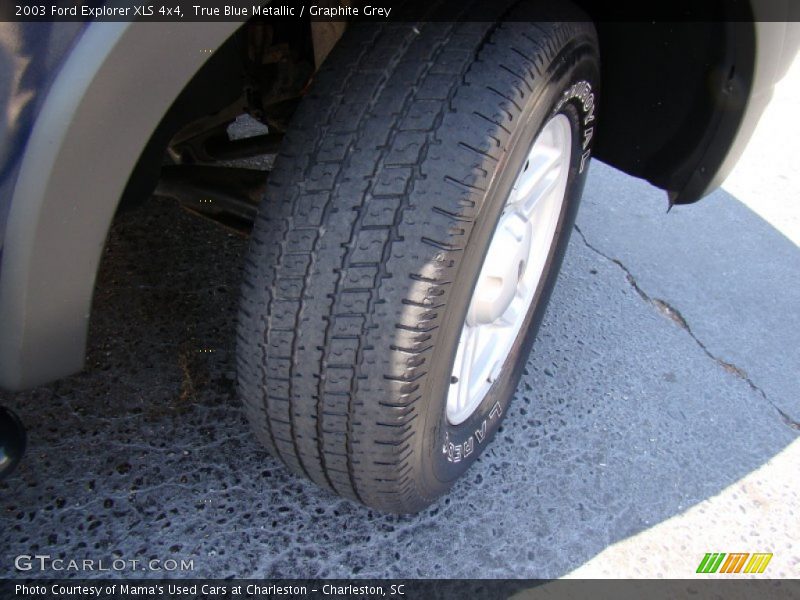 True Blue Metallic / Graphite Grey 2003 Ford Explorer XLS 4x4