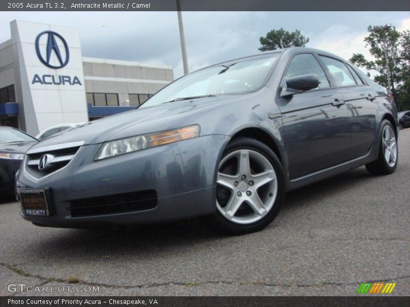 Anthracite Metallic / Camel 2005 Acura TL 3.2