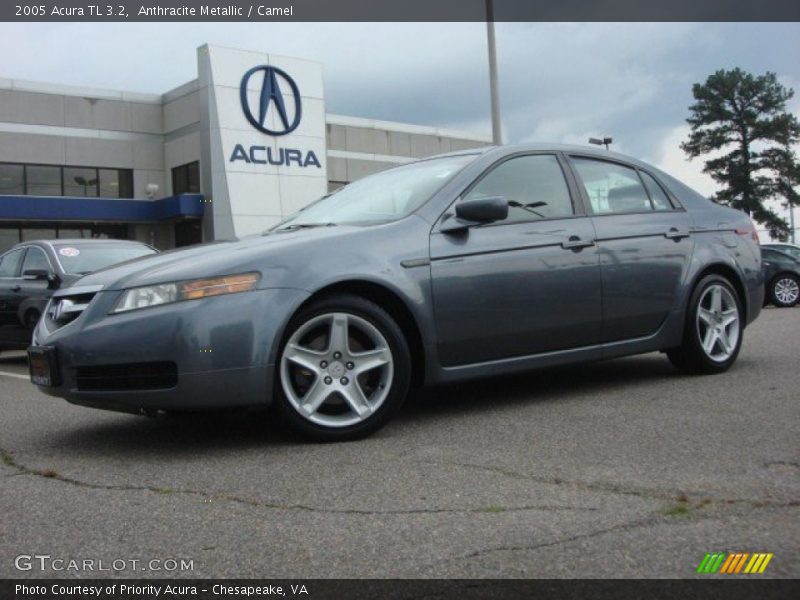 Anthracite Metallic / Camel 2005 Acura TL 3.2
