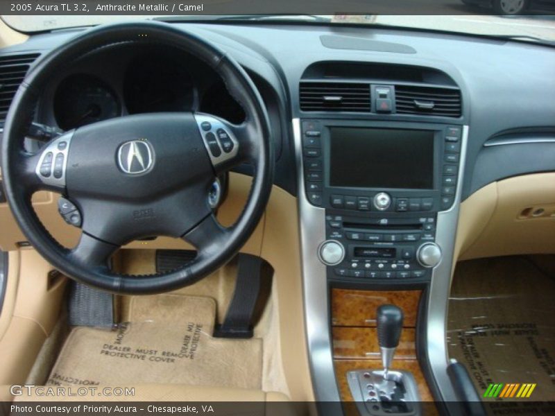 Anthracite Metallic / Camel 2005 Acura TL 3.2