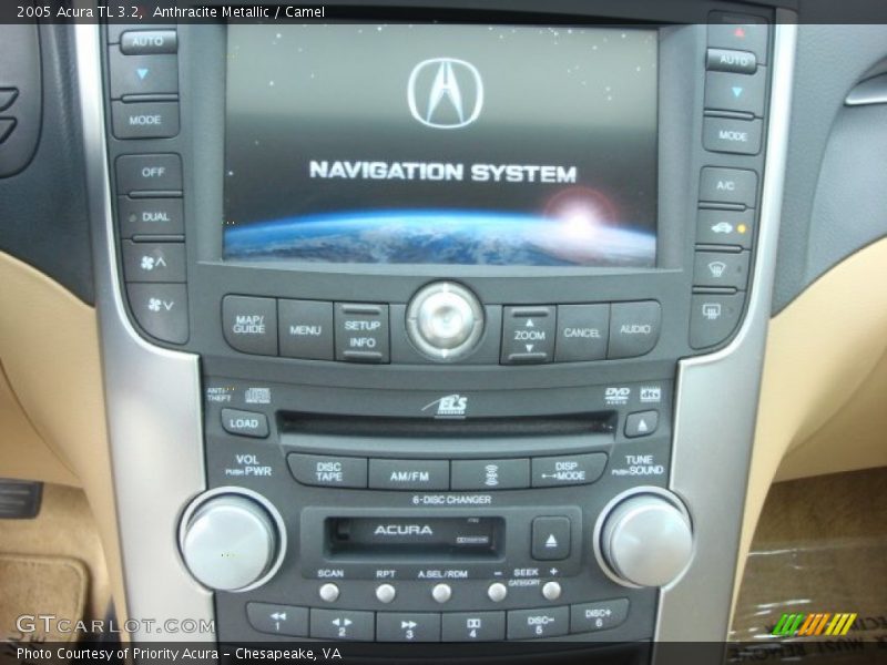 Anthracite Metallic / Camel 2005 Acura TL 3.2