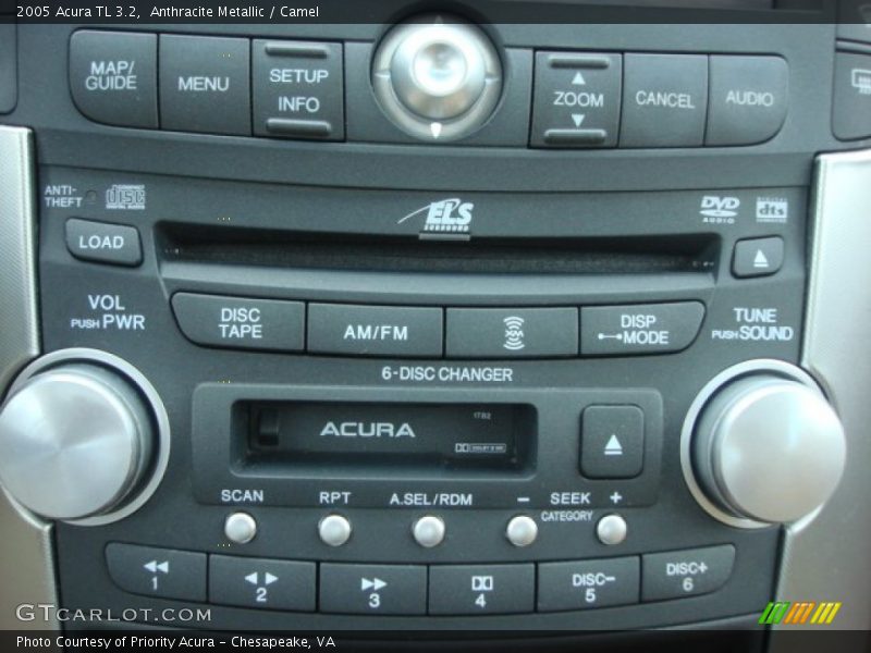 Anthracite Metallic / Camel 2005 Acura TL 3.2