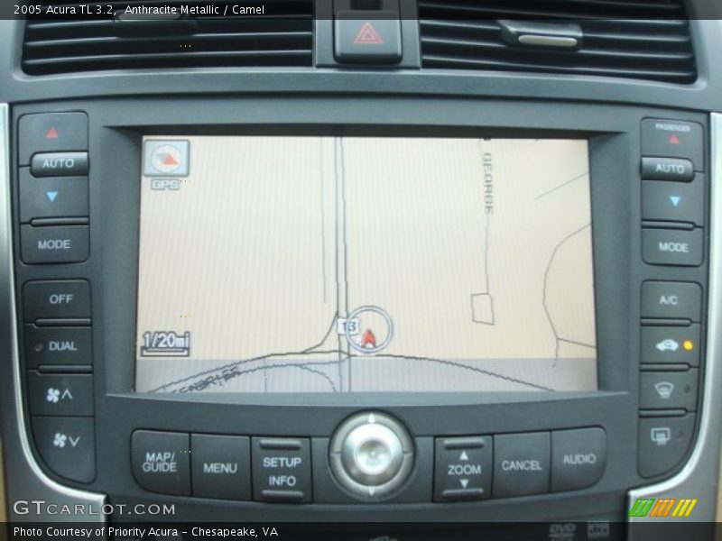 Anthracite Metallic / Camel 2005 Acura TL 3.2