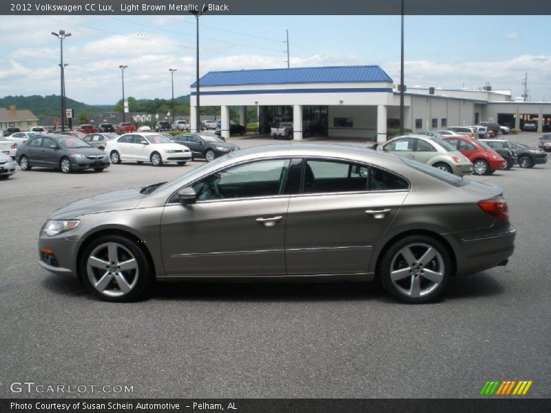 Light Brown Metallic / Black 2012 Volkswagen CC Lux