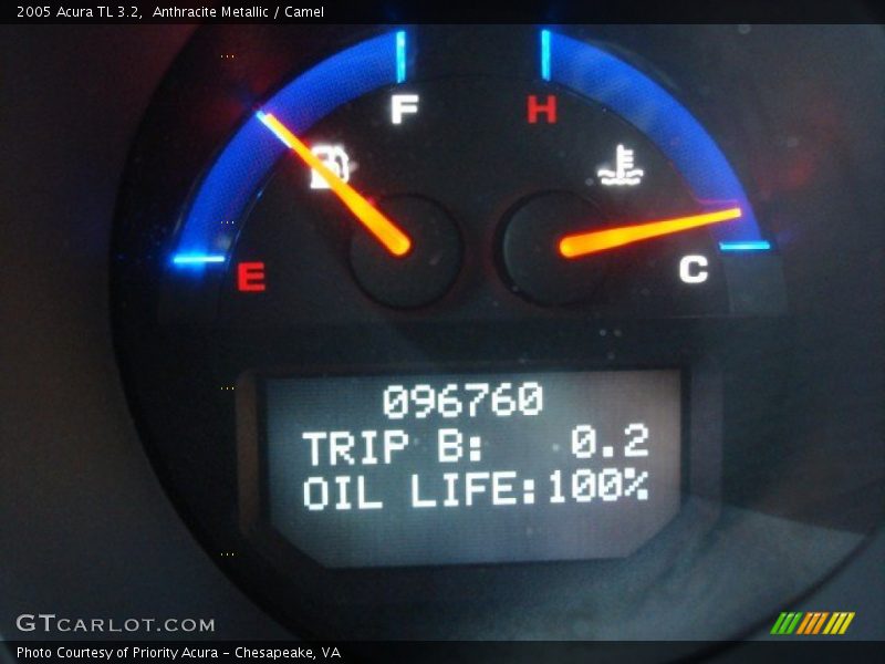 Anthracite Metallic / Camel 2005 Acura TL 3.2