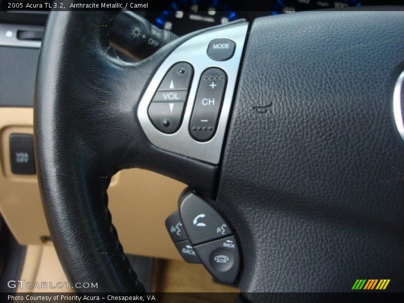 Anthracite Metallic / Camel 2005 Acura TL 3.2