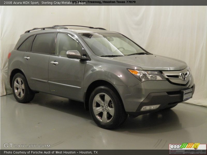 Sterling Gray Metallic / Taupe 2008 Acura MDX Sport