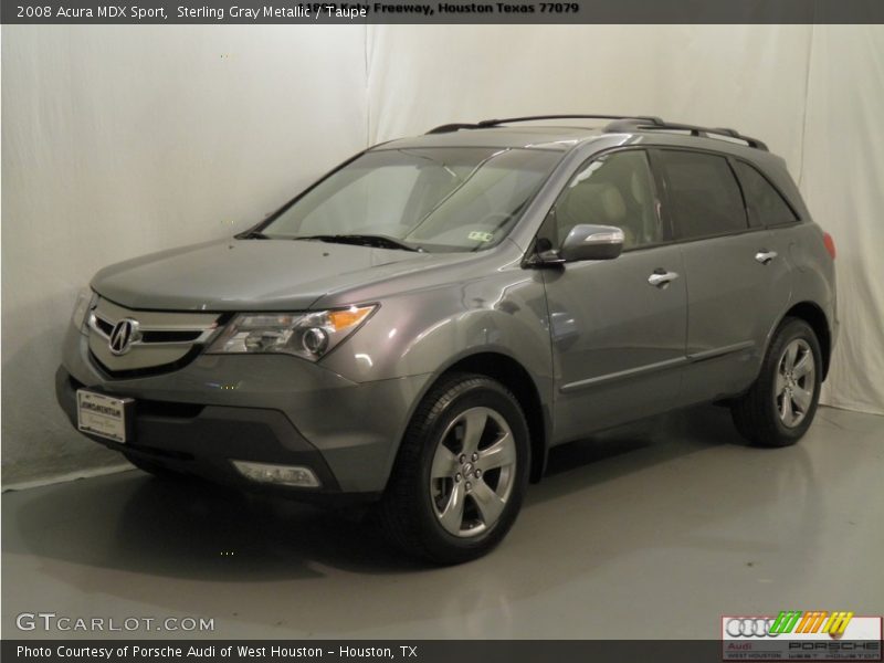 Sterling Gray Metallic / Taupe 2008 Acura MDX Sport