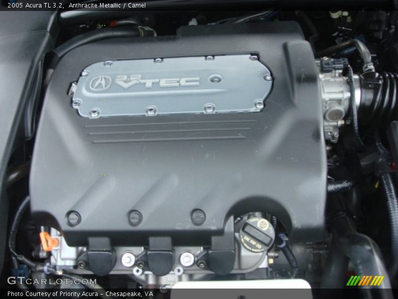 Anthracite Metallic / Camel 2005 Acura TL 3.2