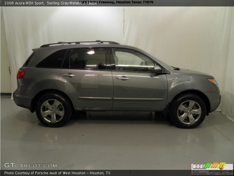Sterling Gray Metallic / Taupe 2008 Acura MDX Sport