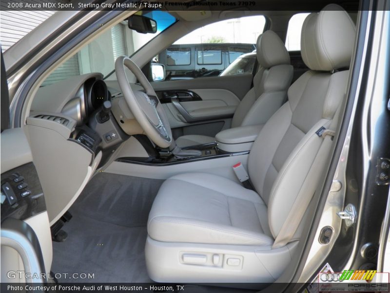 Sterling Gray Metallic / Taupe 2008 Acura MDX Sport