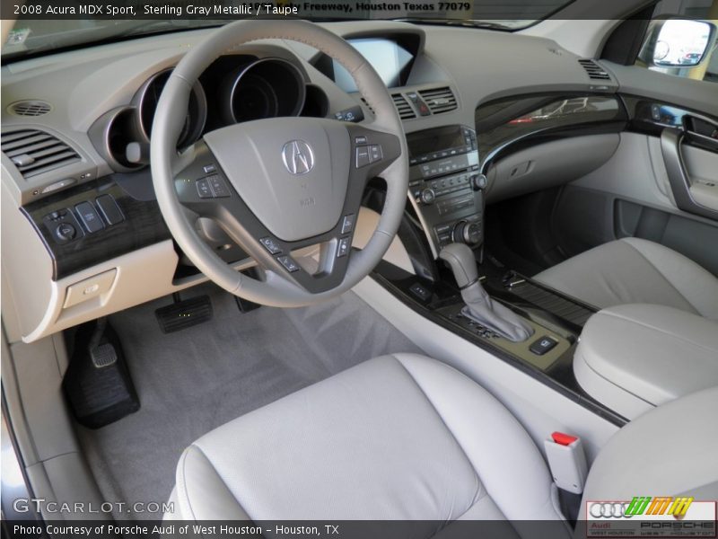 Sterling Gray Metallic / Taupe 2008 Acura MDX Sport