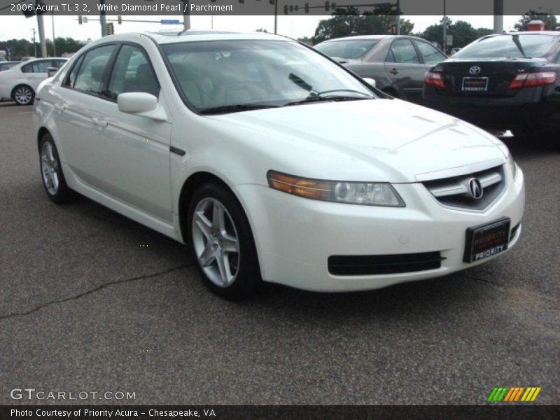 White Diamond Pearl / Parchment 2006 Acura TL 3.2