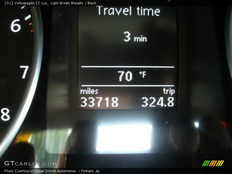 Light Brown Metallic / Black 2012 Volkswagen CC Lux