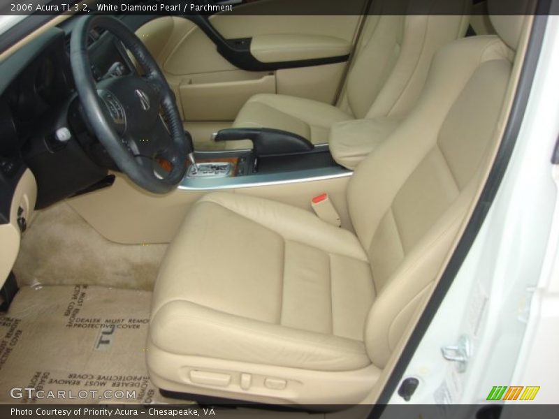 White Diamond Pearl / Parchment 2006 Acura TL 3.2