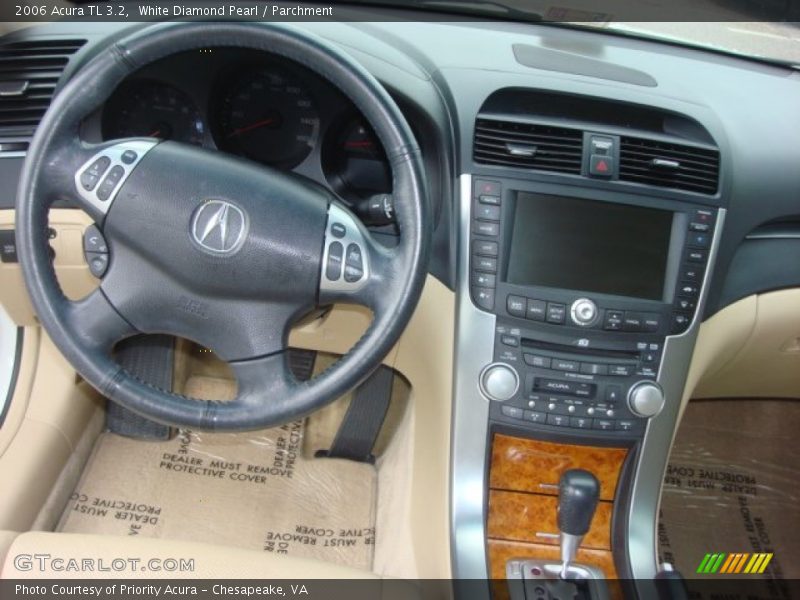 White Diamond Pearl / Parchment 2006 Acura TL 3.2