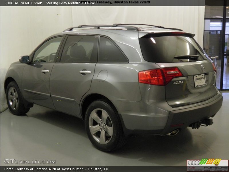 Sterling Gray Metallic / Taupe 2008 Acura MDX Sport
