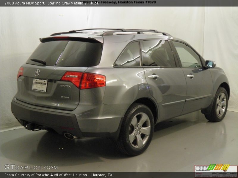 Sterling Gray Metallic / Taupe 2008 Acura MDX Sport