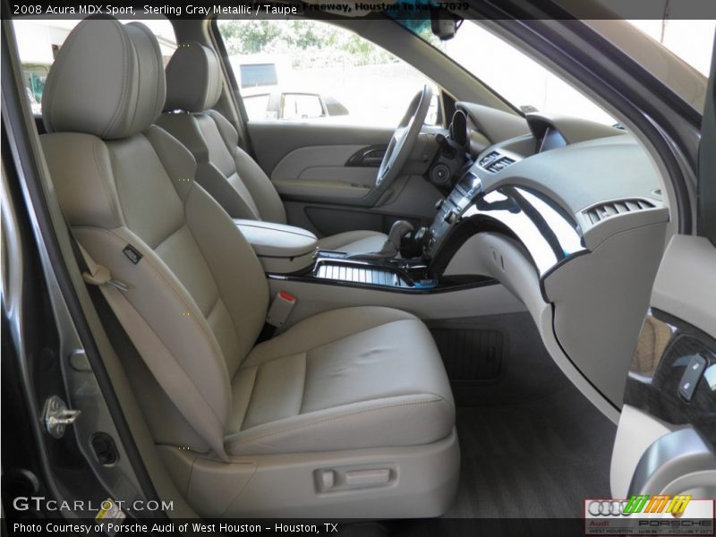 Sterling Gray Metallic / Taupe 2008 Acura MDX Sport