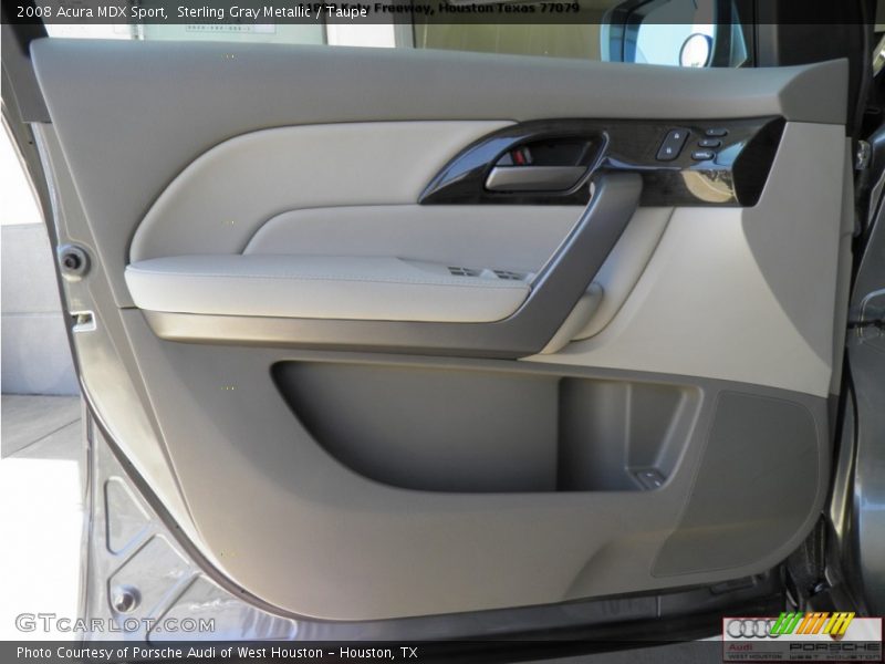 Sterling Gray Metallic / Taupe 2008 Acura MDX Sport