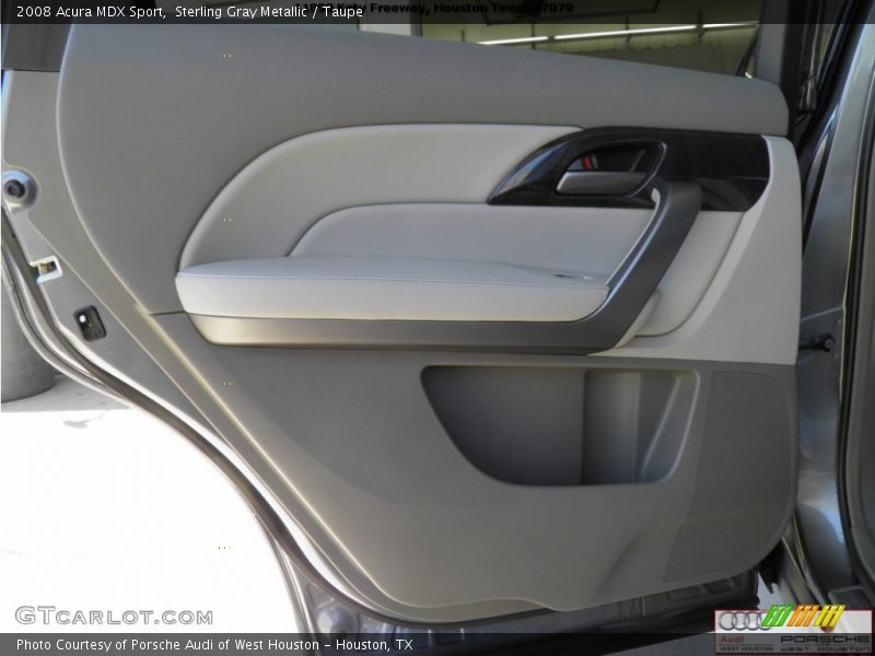 Sterling Gray Metallic / Taupe 2008 Acura MDX Sport