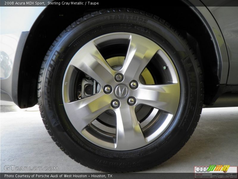 Sterling Gray Metallic / Taupe 2008 Acura MDX Sport